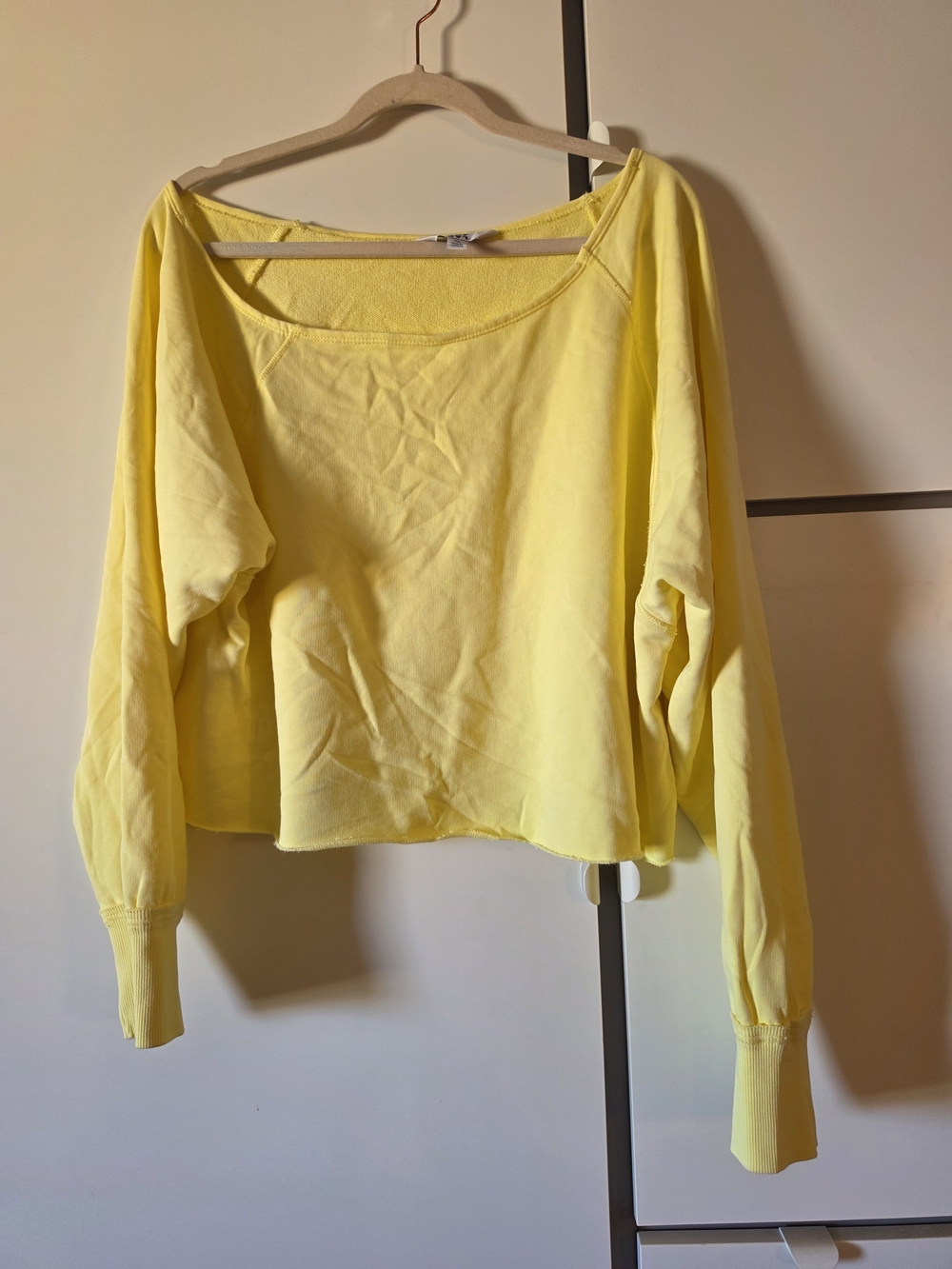 the JoyLab Women's French Terry Off-The-Shoulder Sweatshirt